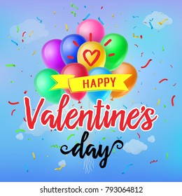 Happy Valentines Day Festive Design