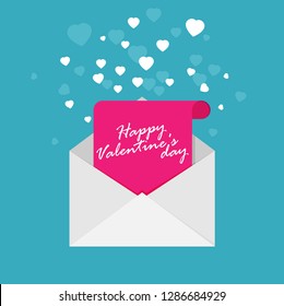 Happy Valentine's day flat vector