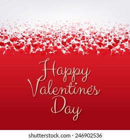 Feliz marco de San Valentín, iluminación vectorial