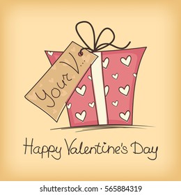 Happy Valentine's Day gift card.