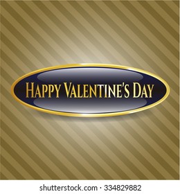 Happy Valentine's Day gold badge