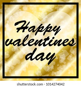 Happy Valentine's day gold version