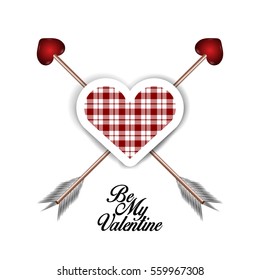 Happy valentine's day graphic design, Vector illustration