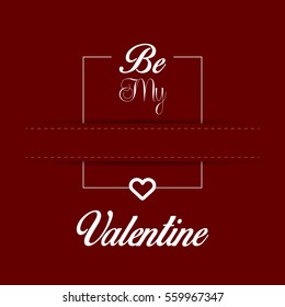 Happy valentine's day graphic design, Vector illustration