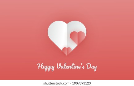 Happy Valentine's Day greeting background, suitable for backgrounds, wallpapers, covers, social media posts, covers and more