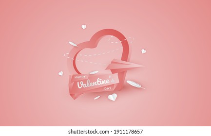 Happy Valentine's Day greeting background, suitable for backgrounds, wallpapers, covers, social media posts, covers and more