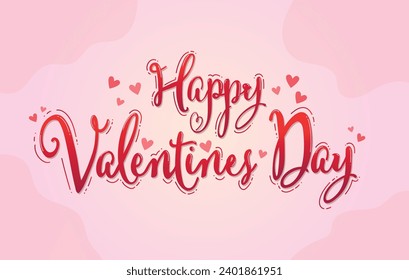 Happy valentines day greeting background. Promotion and shopping background for Love and Valentine's day.