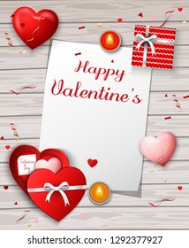 Happy Valentine's Day greeting banner