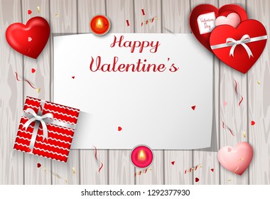 Happy Valentine's Day greeting banner