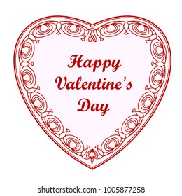 
Happy Valentine's Day. Greeting card.