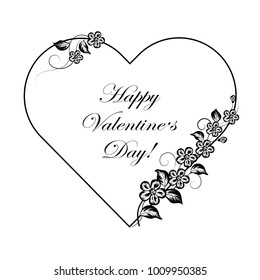 Happy Valentines day greeting card.