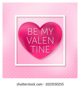 happy valentines day greeting card vector illustration