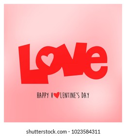 happy valentines day greeting card vector illustration