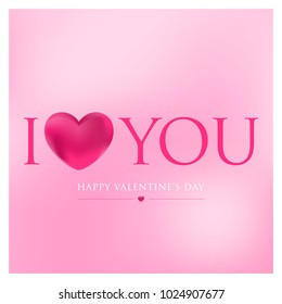 happy valentines day greeting card vector illustration