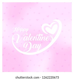 happy valentines day greeting card vector illustration