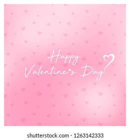 happy valentines day greeting card vector illustration