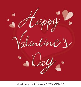 Happy Valentine's day greeting card.