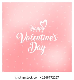 happy valentines day greeting card vector illustration