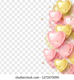 Happy Valentines day greeting card. Vector illustration