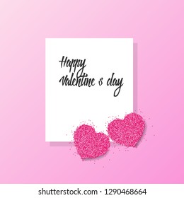 Happy valentine's day greeting card Vector