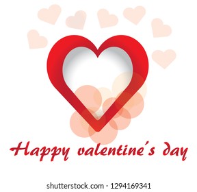 Happy valentine's day greeting card. eps 10