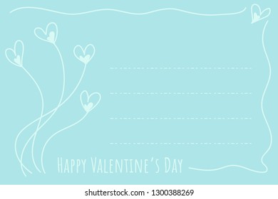 Happy Valentines Day greeting card