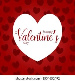 Happy Valentine's Day Greeting Card vector illustration