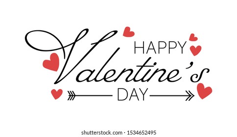 Happy Valentine's Day Greeting Card vector illustration