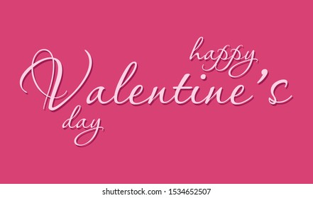 Happy Valentine's Day Greeting Card vector illustration