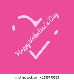 Happy Valentine's Day. Valentines day greeting card .