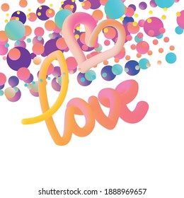 Happy Valentine's Day, greeting card design