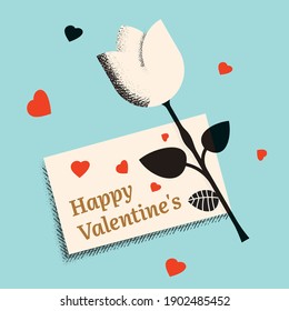 Happy Valentine's Day. Greeting Card