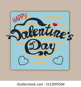 Happy Valentines Day greeting card 