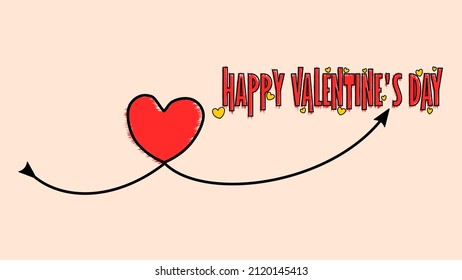 Happy Valentine's Day greeting card