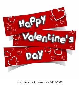 Happy Valentine's Day Greeting Card vector illustration