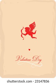 happy Valentines day - greeting card