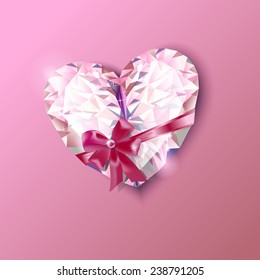 Happy Valentines Day Greeting Card . ?lement for design. Vector Illustration