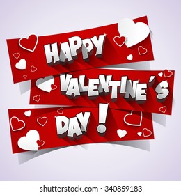 Happy Valentine's Day Greeting Card vector illustration