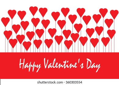 Happy Valentine's Day Greeting Card vector illustration