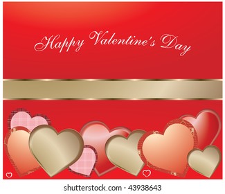 happy Valentines day - greeting card