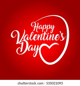 happy valentines day greeting card vector illustration
