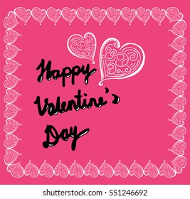 Happy Valentine's Day, greeting card