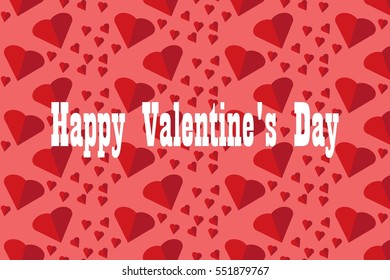 Happy Valentine's Day Greeting Card vector illustration