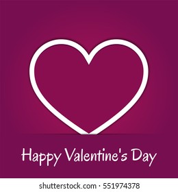 Happy Valentine's Day Greeting Card.