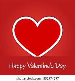 Happy Valentine's Day Greeting Card.