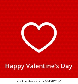 Happy Valentine's Day Greeting Card.