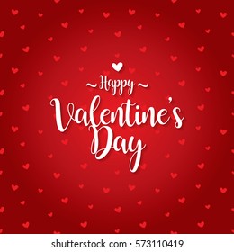 happy valentines day greeting card vector illustration