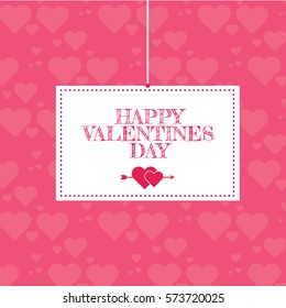 Happy Valentine's day greeting card. 