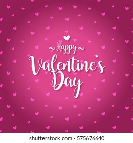 happy valentines day greeting card vector illustration