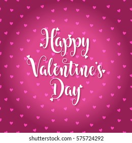 happy valentines day greeting card vector illustration